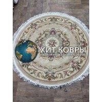 Китайский ковер 0025 Бежевый круг